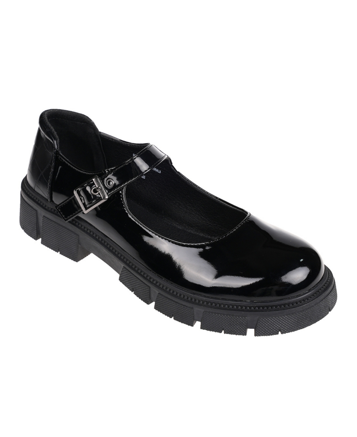 Vince Camuto Kids' Little Girls School Uniform Dress Slip-on Loafer Shoes With Patent In Black