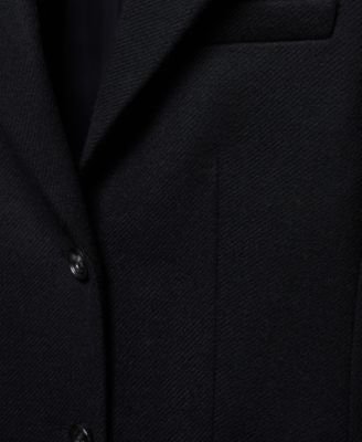 MANGO Women's Structured Wool Coat