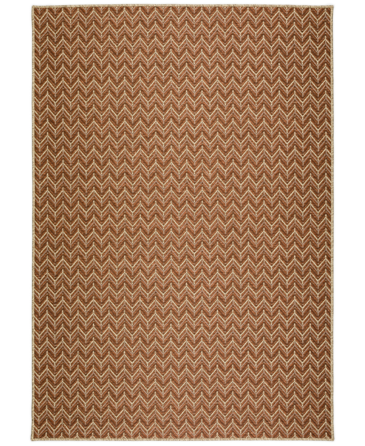 D Style Nusa Outdoor NSA1 8' x 10' Area Rug - Paprika