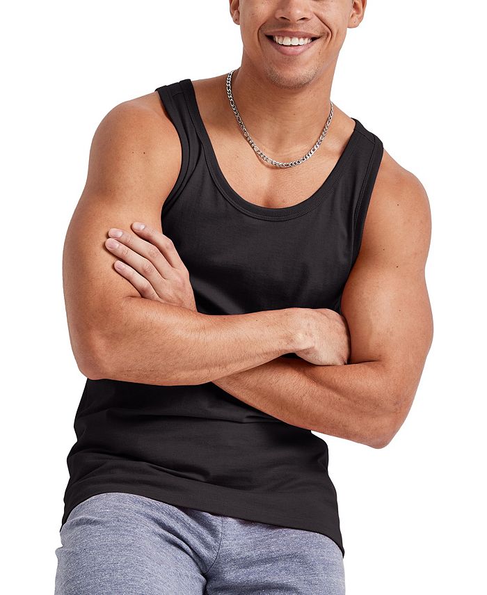 Hanes Men's Originals Tri-Blend Crewneck Tank Top - Macy's