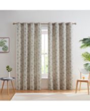 Kate Aurora Modern Geo 3 Pc Kitchen Curtain Tier & Valance Set - 56 in. W x  24 in. L, Gray