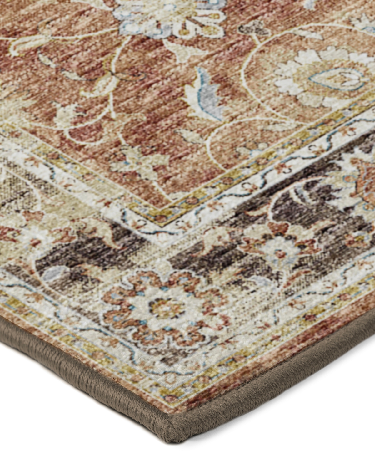 Shop D Style Lucca Lca14 5' X 7'6" Area Rug In Paprika
