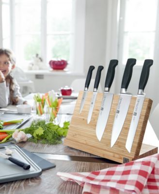 J.A. Henckels Bamboo Magnetic Easel Knife Block