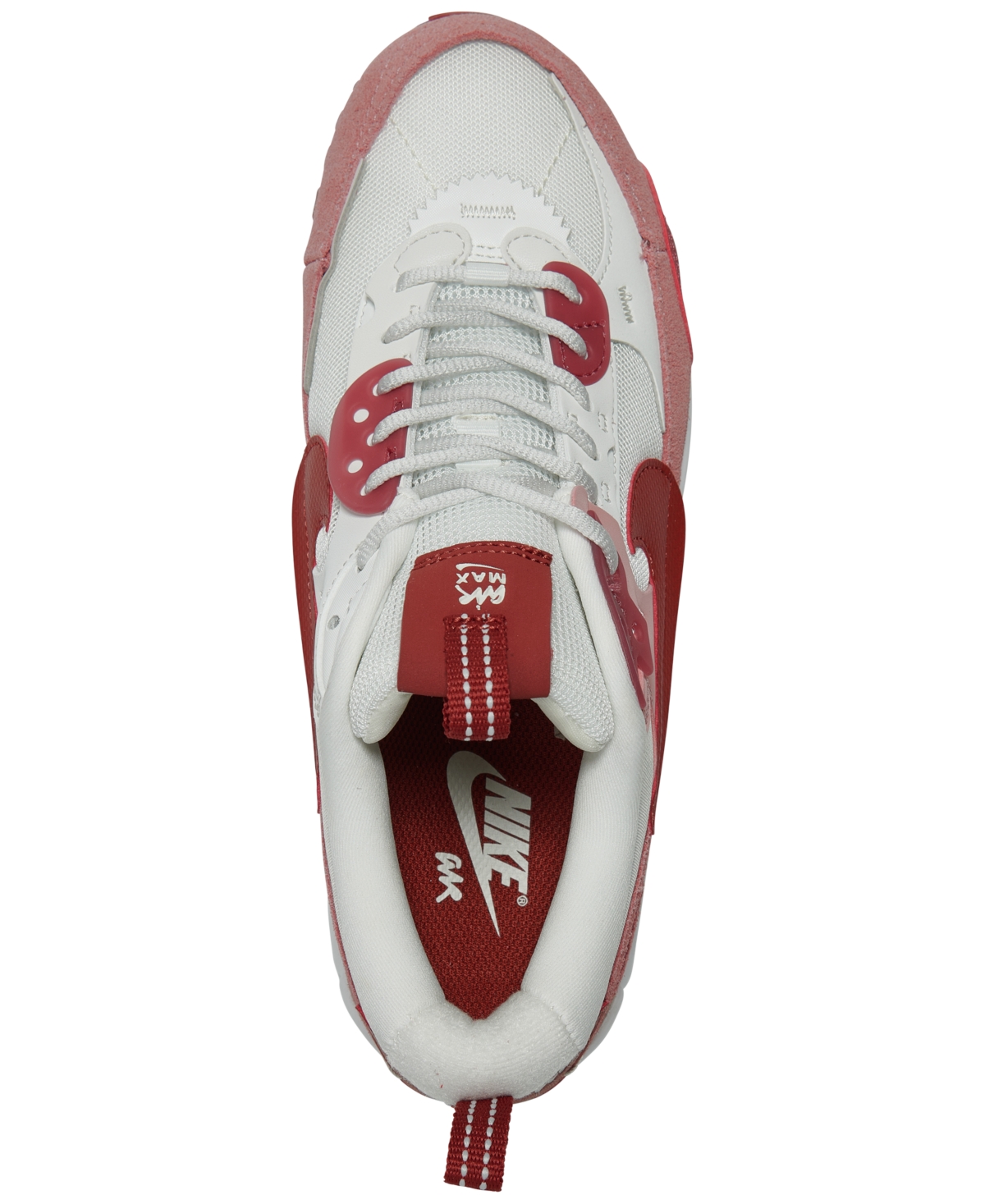 Shop Nike Women's Air Max 90 Futura Casual Sneakers From Finish Line In Red Stardust,summit White