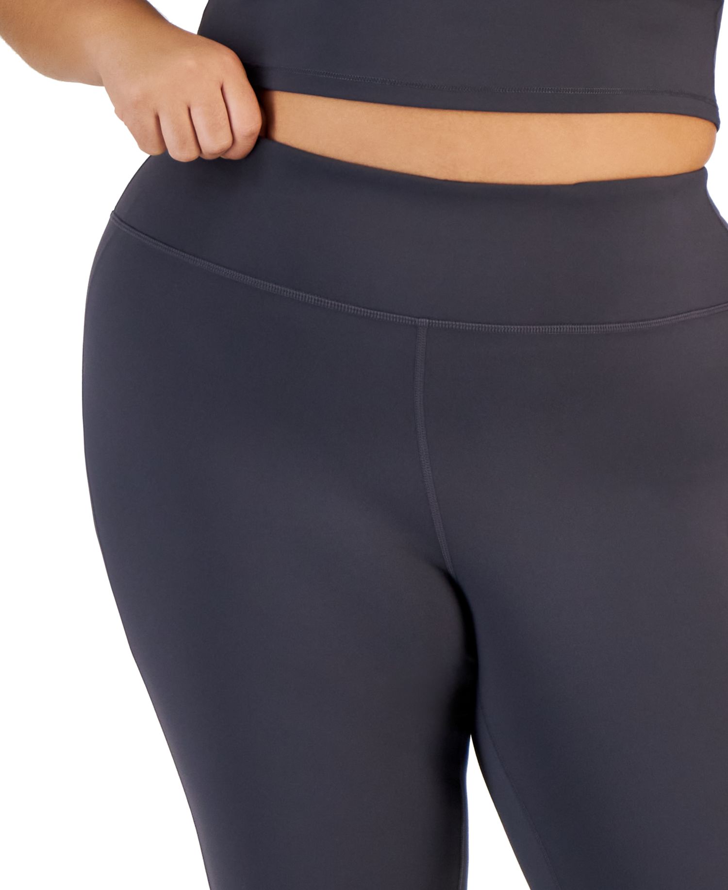 Plus Size High Rise Flared Leggings