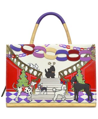 Radley London - Party Pals Medium Zip Top Leather Satchel