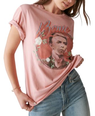 Lucky Brand - Women's Bowie Cotton Embroidered Graphic T-Shirt