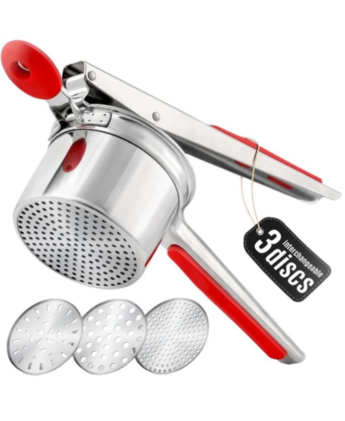 Zulay Kitchen Potato Ricer with 3 Interchangeable Discs - Macy's