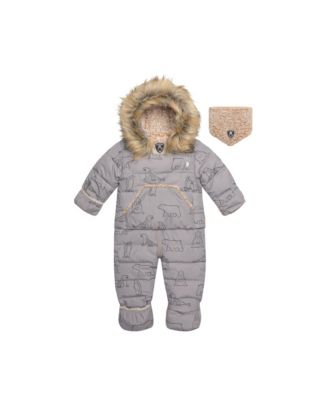 Macy's baby snowsuit best sale