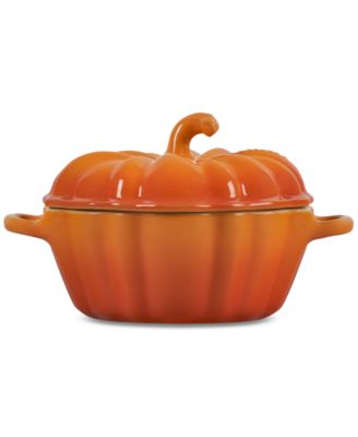 Stoneware Figural 12-Oz. Pumpkin Petite Cocotte