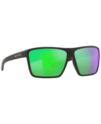 Native Men's Wells XL Polarized Sunglasses, Mirror XD9023