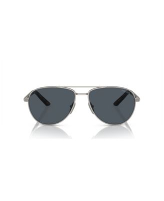 Iconic Plaque Pilot Men's Sunglasses, PR A54S