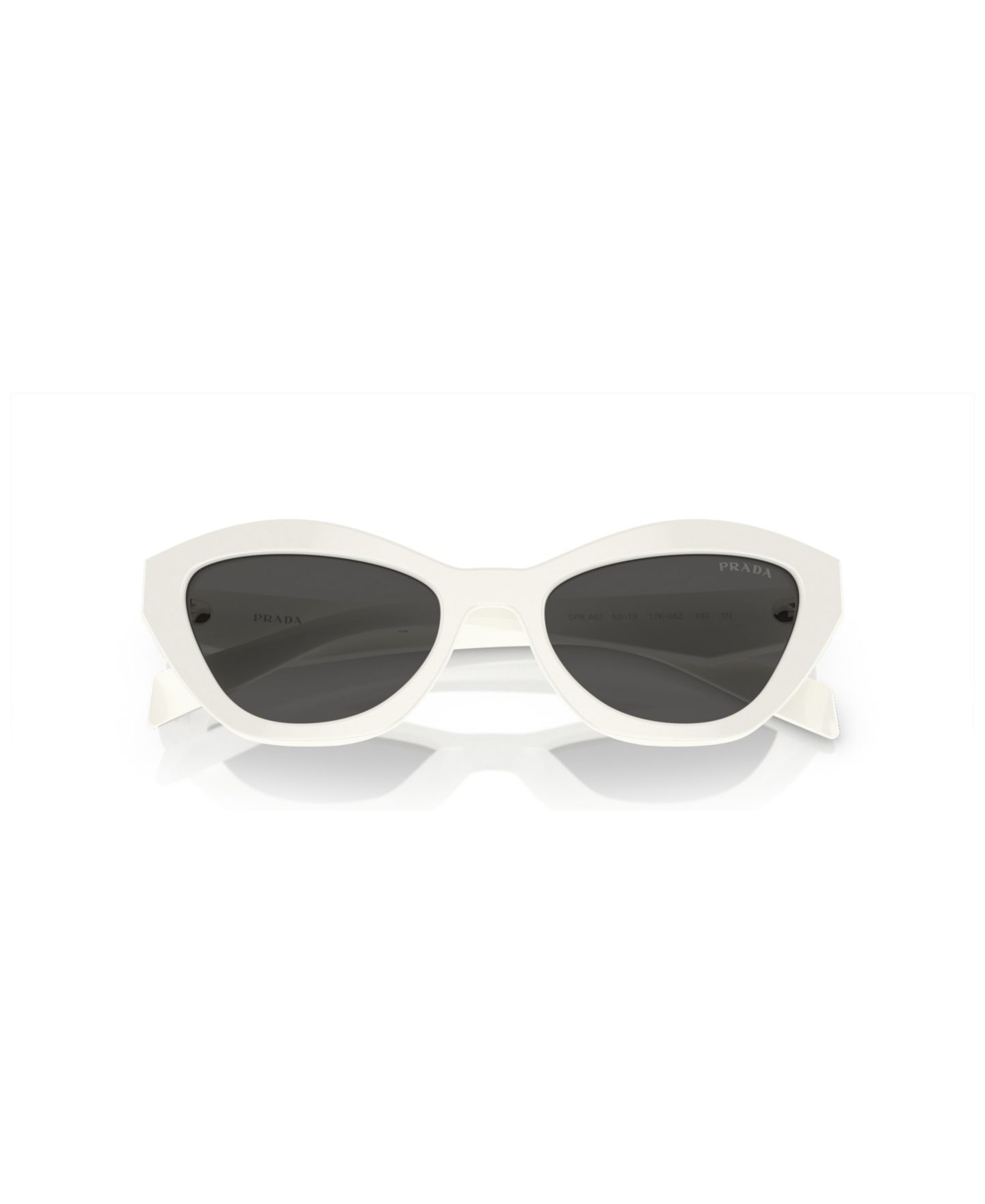 Женские солнцезащитные очки PRADA Butterfly Sunglasses, PR A02S, цвет: Белый — фото 8