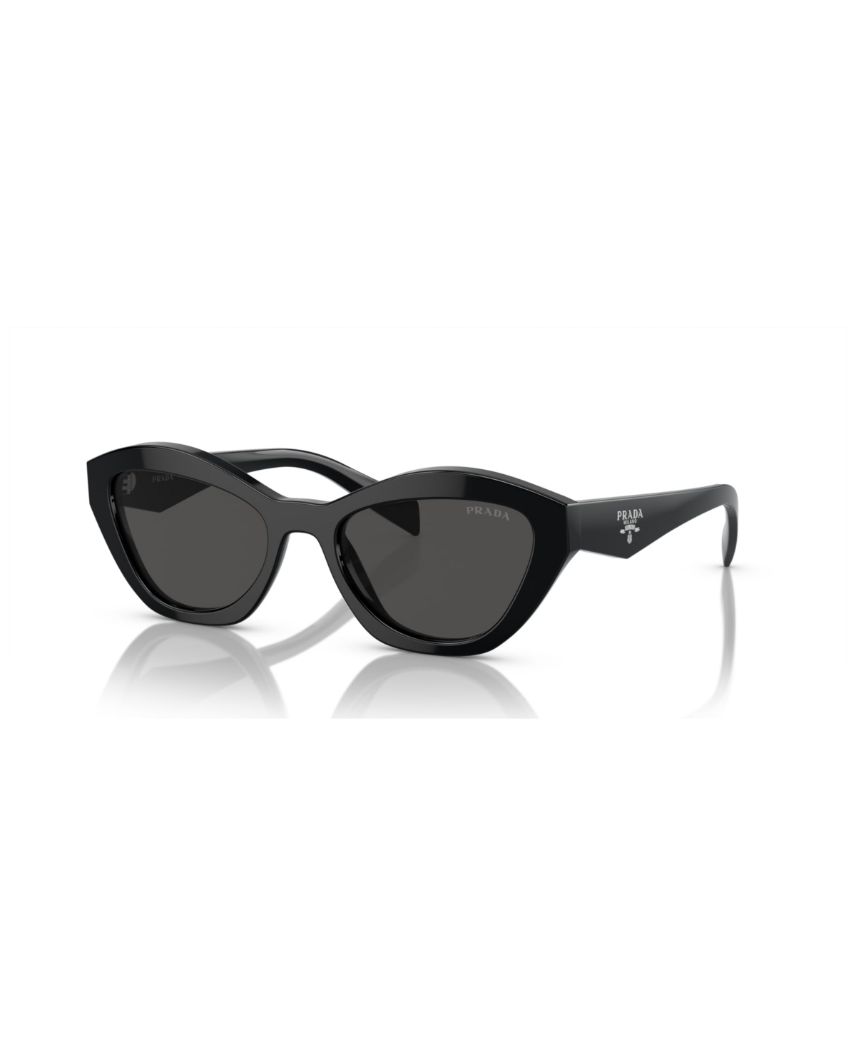 Shop Prada Women's Low Bridge Fit Sunglasses Pr A02sf In Black