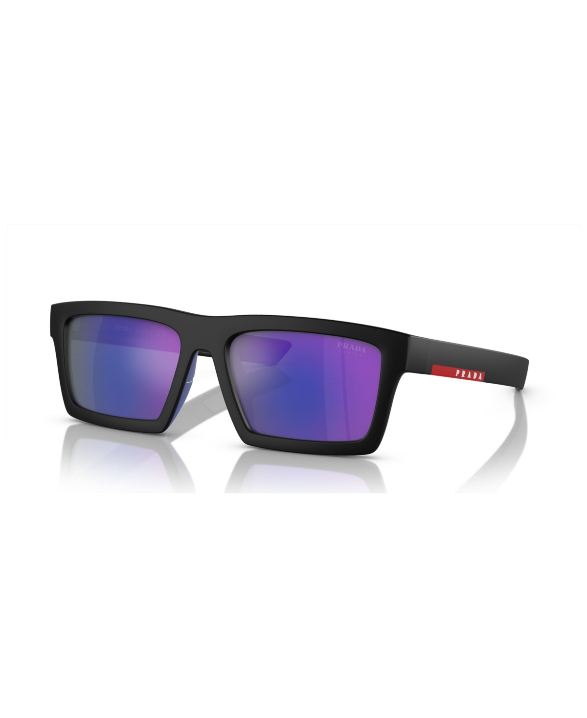 Prada Men's Sunglasses, Mirror Ps 02zsu In Matte Black