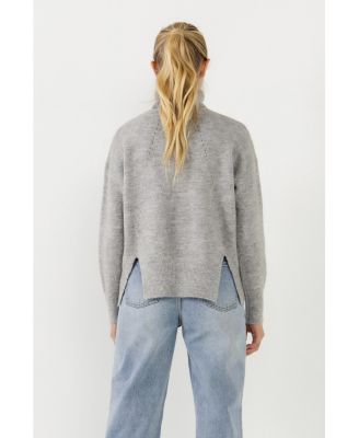 売れ筋商品|||イングリッシュファクトリー ニット&セーター アウター レディース Women's Turtleneck Long Sleeve Sweater Cream Cream Long Sleeve Turtleneck Chunky Sweater | Lime Lush Boutique
