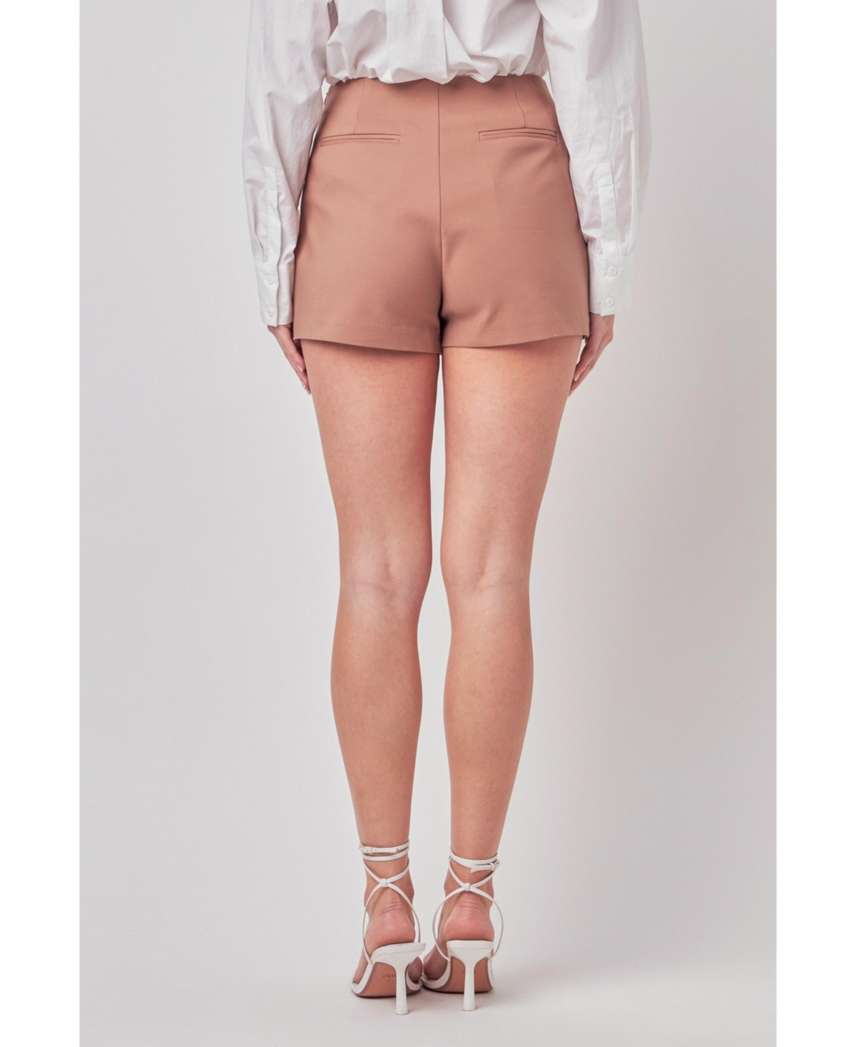 Women's Color block Skort -beige