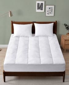 Charter Club Continuous Cool LiquiDry Temperature Regulating Mattress Pad, King, Created for Macy's - White