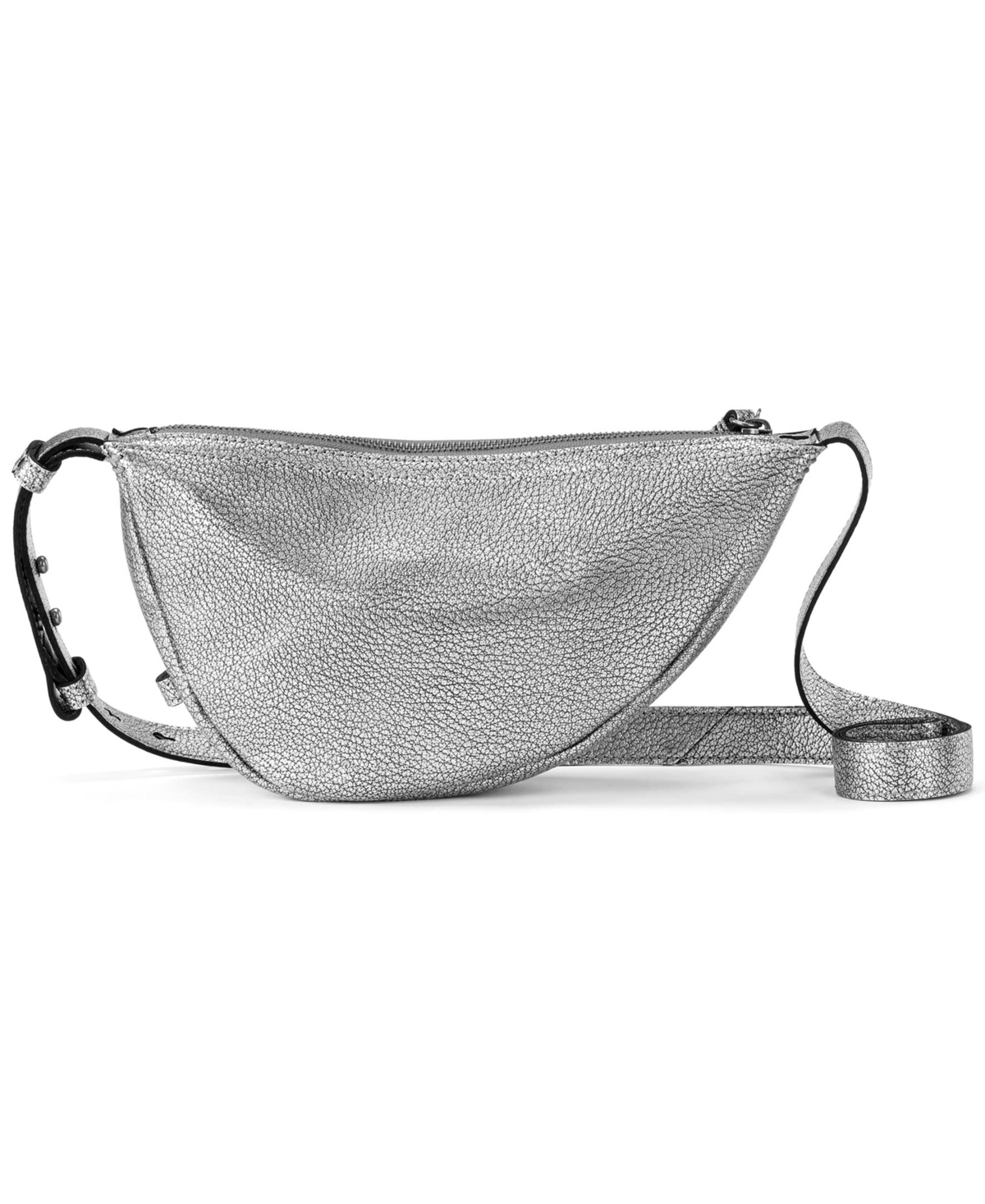 Women's Tess Leather Sling Crossbody Bag - Dark Silver