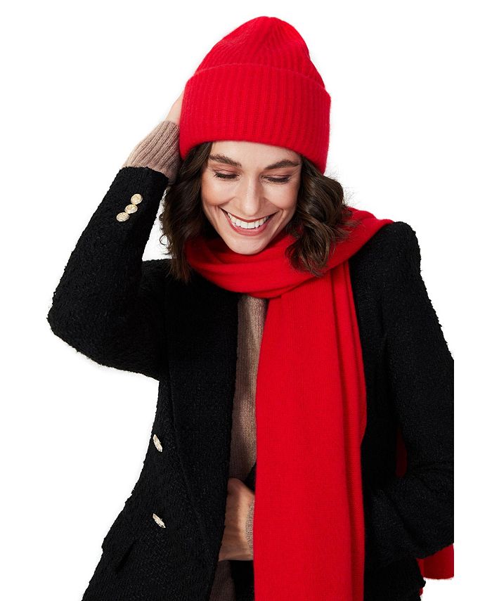 Style Republic 100% Pure Cashmere Chunky Knit Women's Beanie