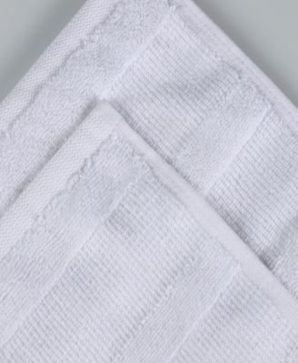 Roma Ribbed Turkish Cotton Quick-Dry Solid Assorted Highly Absorbent Towel 12 Piece Set