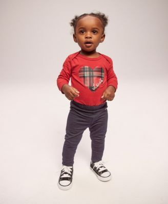 Baby Girls Plaid Bodysuit and Leggings, 2 Piece Gift Box Set