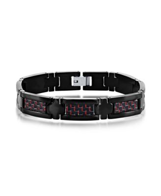 Stainless Steel Carbon Fiber Bracelet
