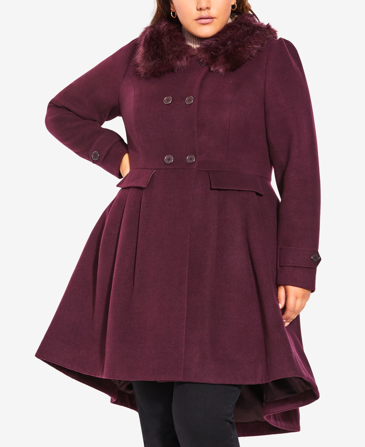 Women's Grandiose Coat - Spiced Plum