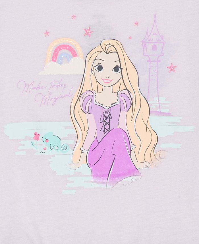 Babyhug Disney Girls Caps Mittens & Booties Set with Rapunzel Graphic - Turquoise main image 1