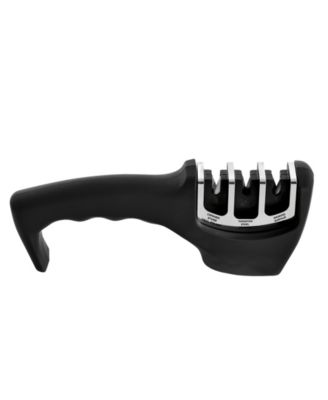 Contempo German Steel 7-Pc. Cutlery Set in Wood Case & Sharpener