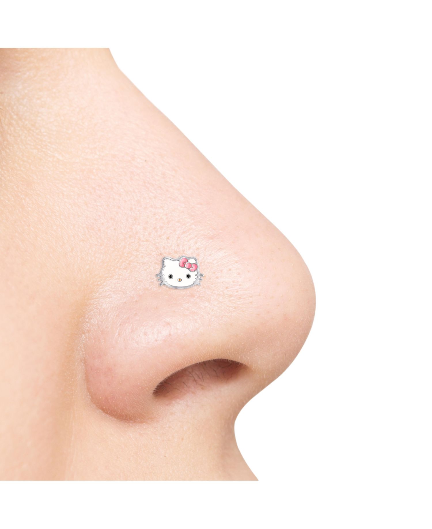 Sanrio Authentic Officially Licensed Womens 20G Stainless Steel Nose Ring Bone Stud