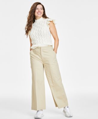 On 34th - Women's Wide-Leg Chino Pants