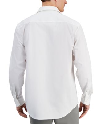 Men's Covered Placket Tuxedo Shirt, Regular & Slim Fit