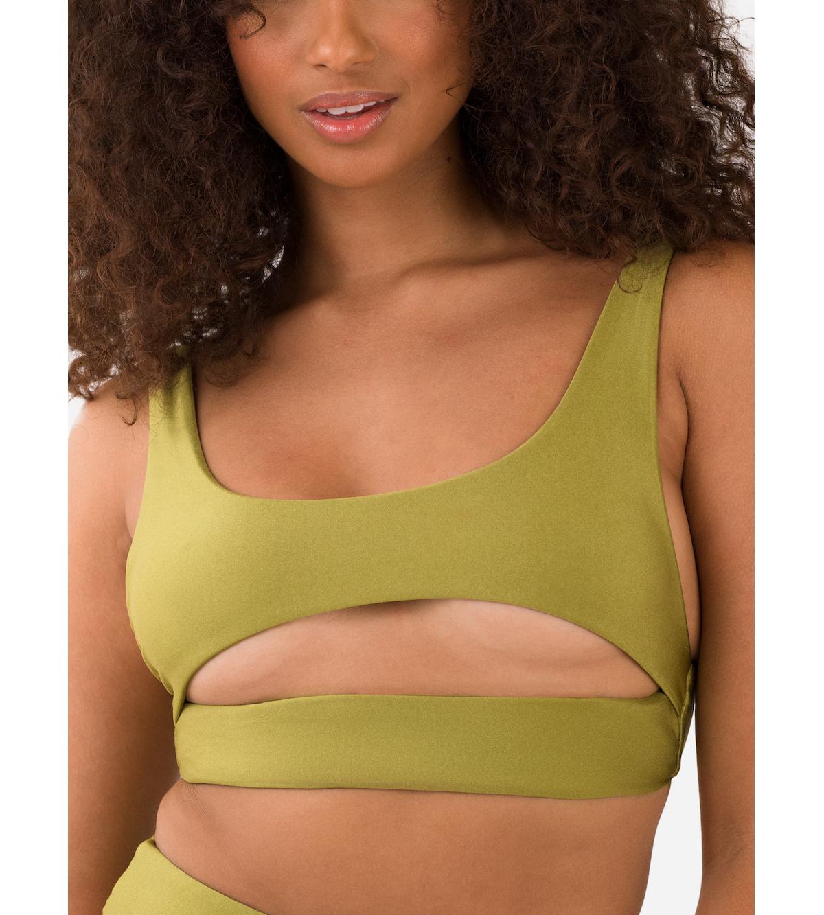 Women's Lucky Bikini Top - Burnt orange