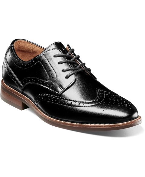 Детские оксфорды-броги Florsheim Rucci Junior для мальчиков, цвет: Чёрный