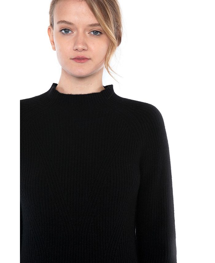 JENNIE LIU Maglione A Collo Alto 100% Cashmere - Rosso, Taglia S - 5