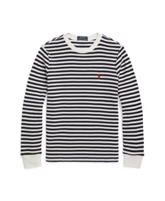 Polo Ralph Lauren Big Boys Striped Waffle Long Sleeves T-shirt