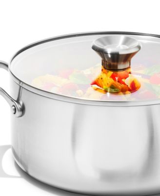 Mira Tri-Ply Stainless Steel 11" Stock Pot with Lid