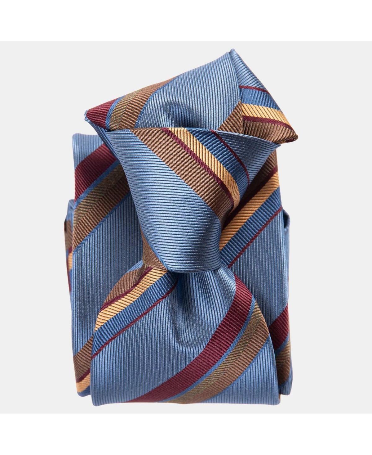 Battisti - Silk Jacquard Tie for Men - Navy