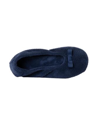 Women's Chevron Micro Terry Ballerina Slipper