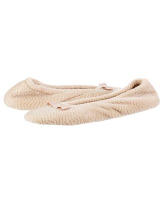 Women's Chevron Micro Terry Ballerina Slipper
