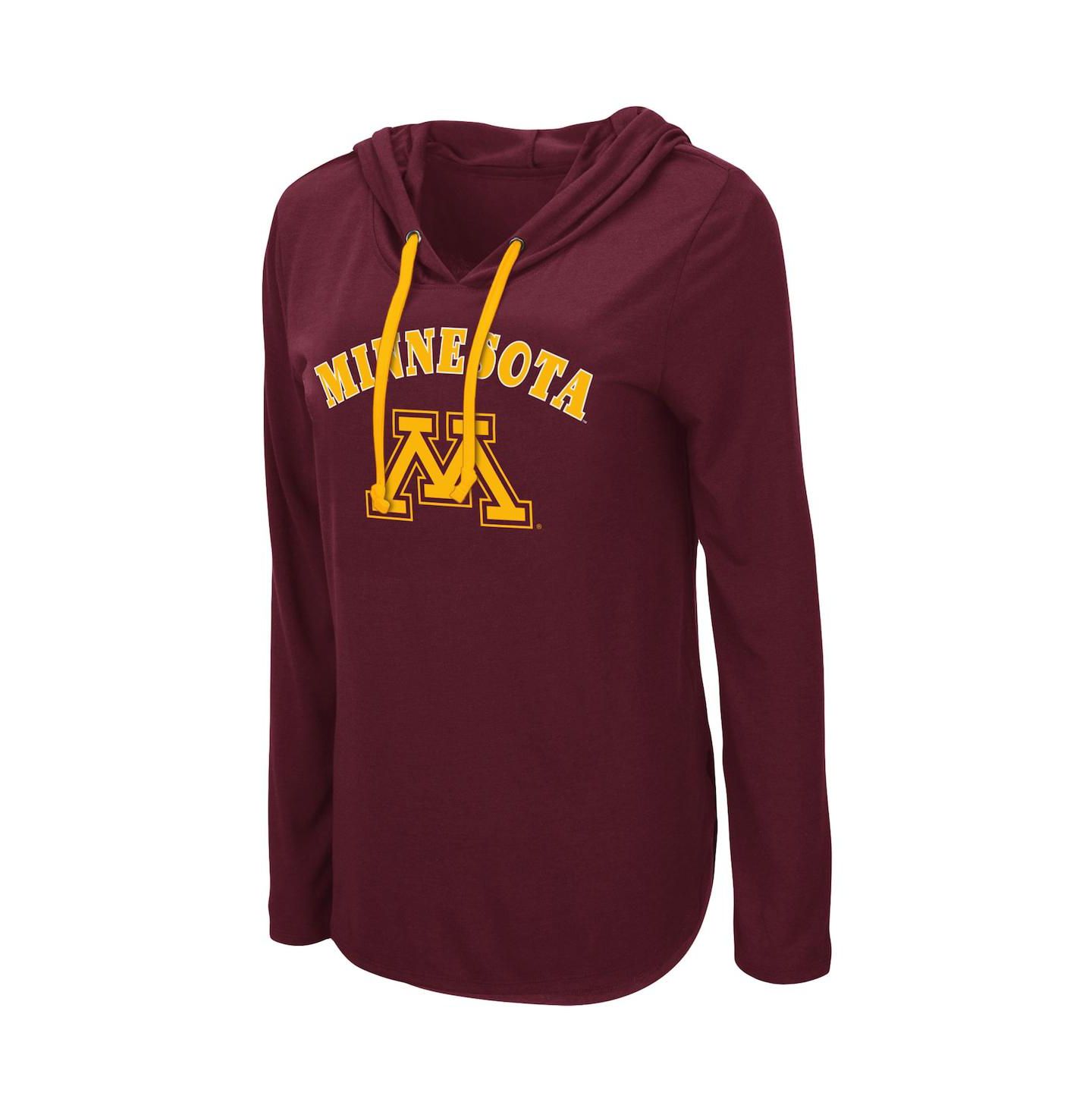 Женская футболка Colosseum Maroon Minnesota Golden Gophers My Lover Lightweight Hooded Long Sleeve — фото 2