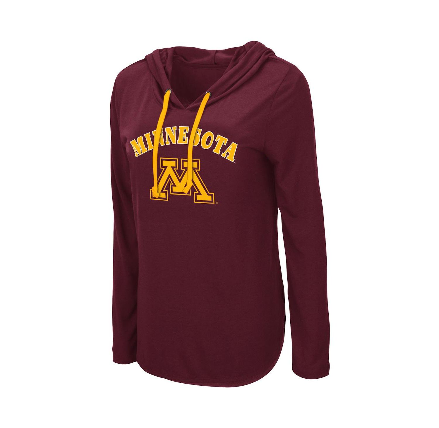 Women's Maroon Minnesota Golden Gophers My Lover Lightweight Hooded Long Sleeve T-shirt