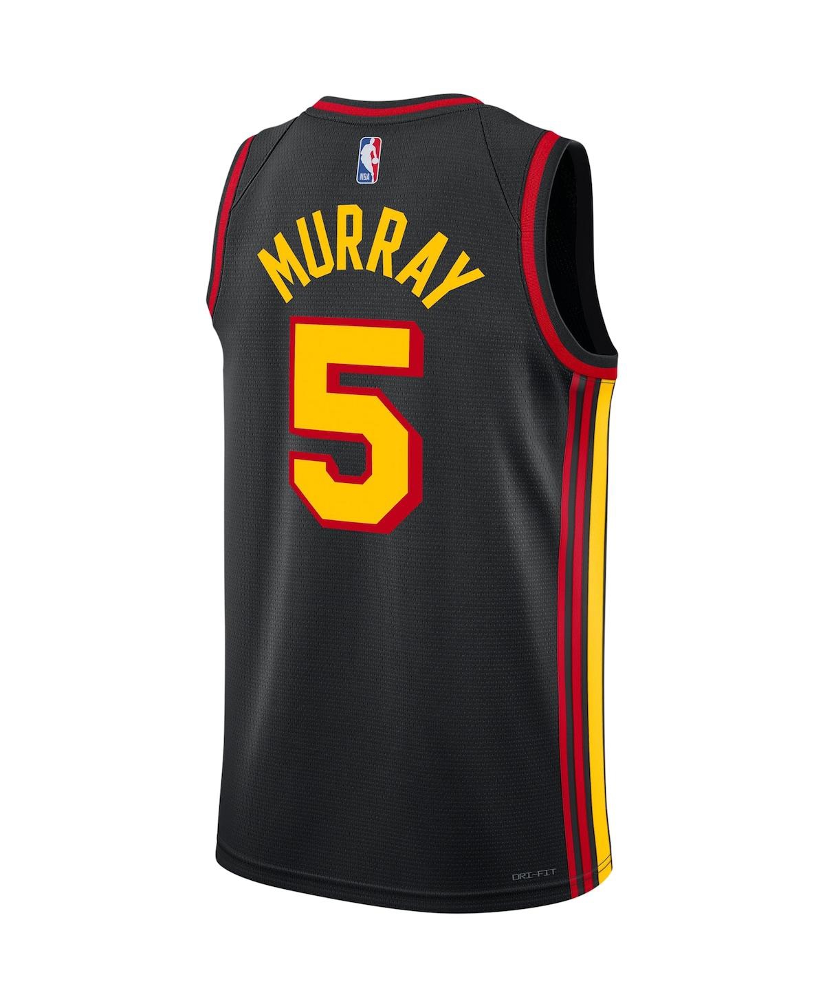 Men's and Women's Jordan Dejounte MurrayAtlanta Hawks Swingman Jersey - Statement Edition - Black