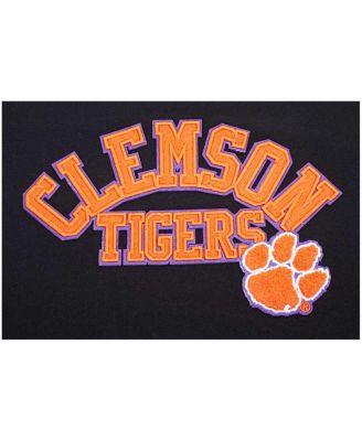 Women's Black Clemson Tigers Classic 3-Hit Pullover Sweatshirt