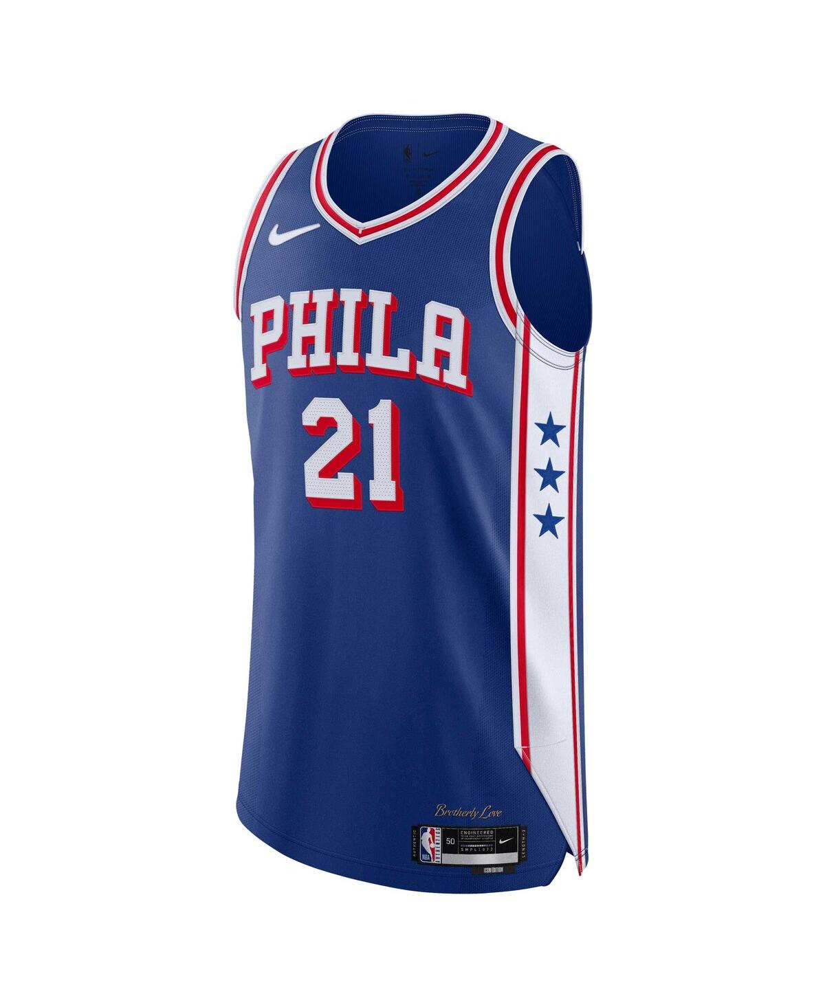 Men's Nike Joel EmbiidPhiladelphia 76ers Authentic Jersey - Icon Edition - Royal