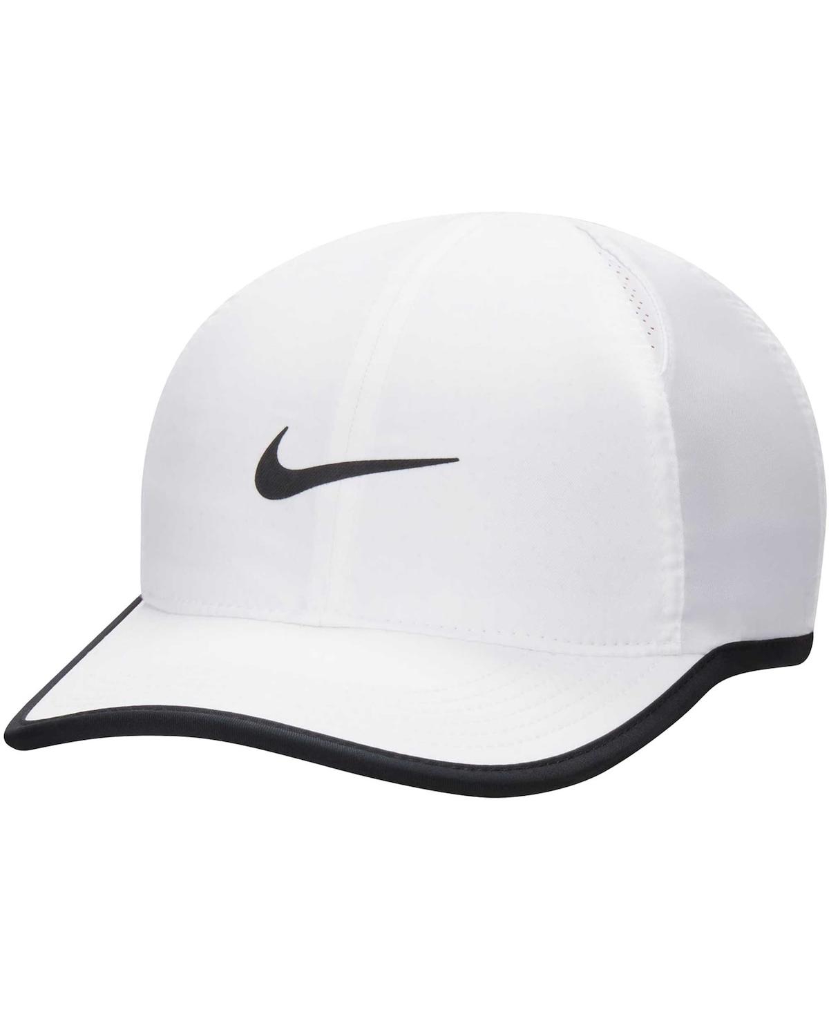 Nike Kids' Youth Boys And Girls  White Featherlight Club Performance Adjustable Hat