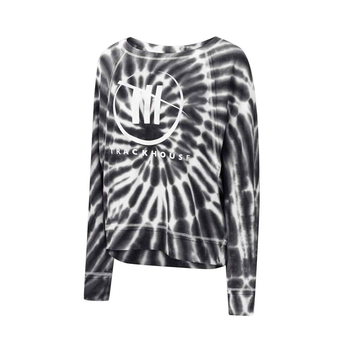 Женская футболка Touch Black Trackhouse Racing Punt Tri-Blend Long Sleeve — фото 3