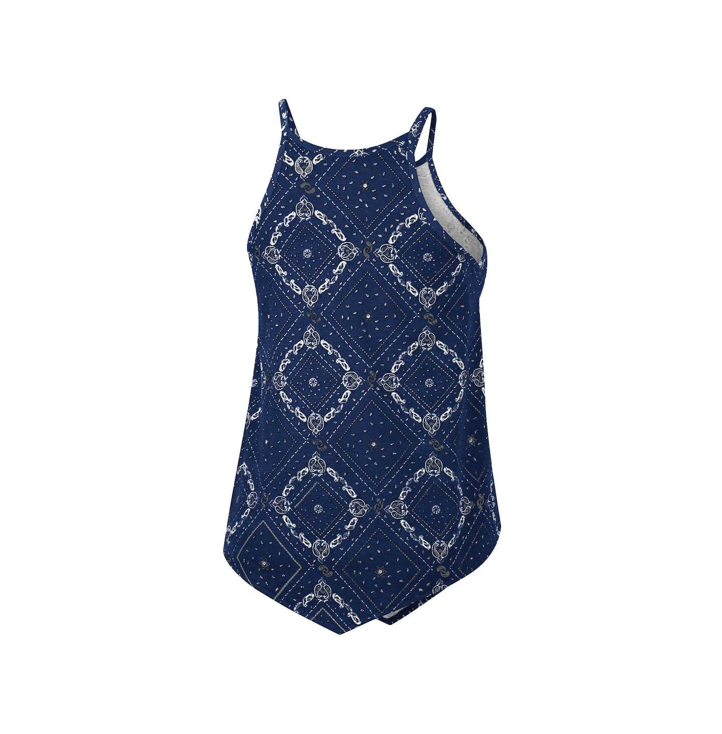 Женский топ Colosseum x Wrangler Navy Distressed Michigan Wolverines Bandana — фото 3