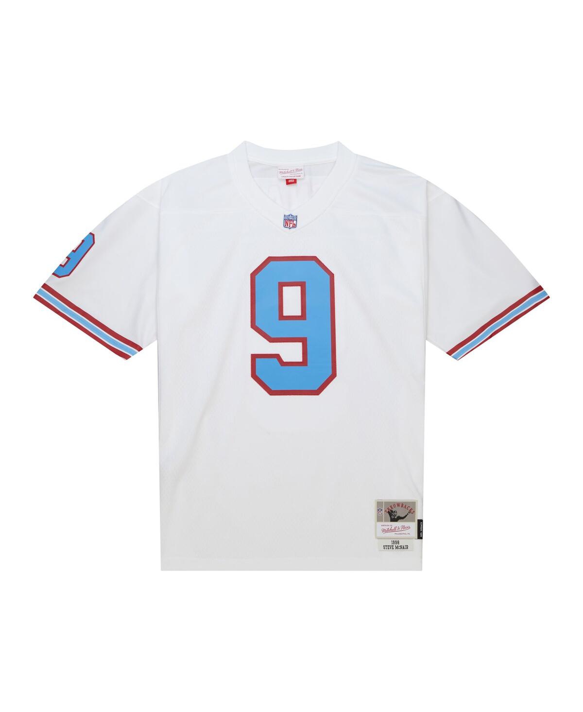 Men's Mitchell & Ness Steve McNairTennessee Oilers 1998 Legacy Replica Jersey - White